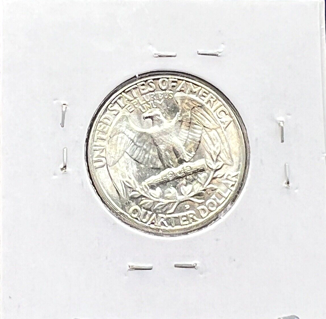 1962-D Washington Quarter 90% Silver 25c Super Shiny White  Coin