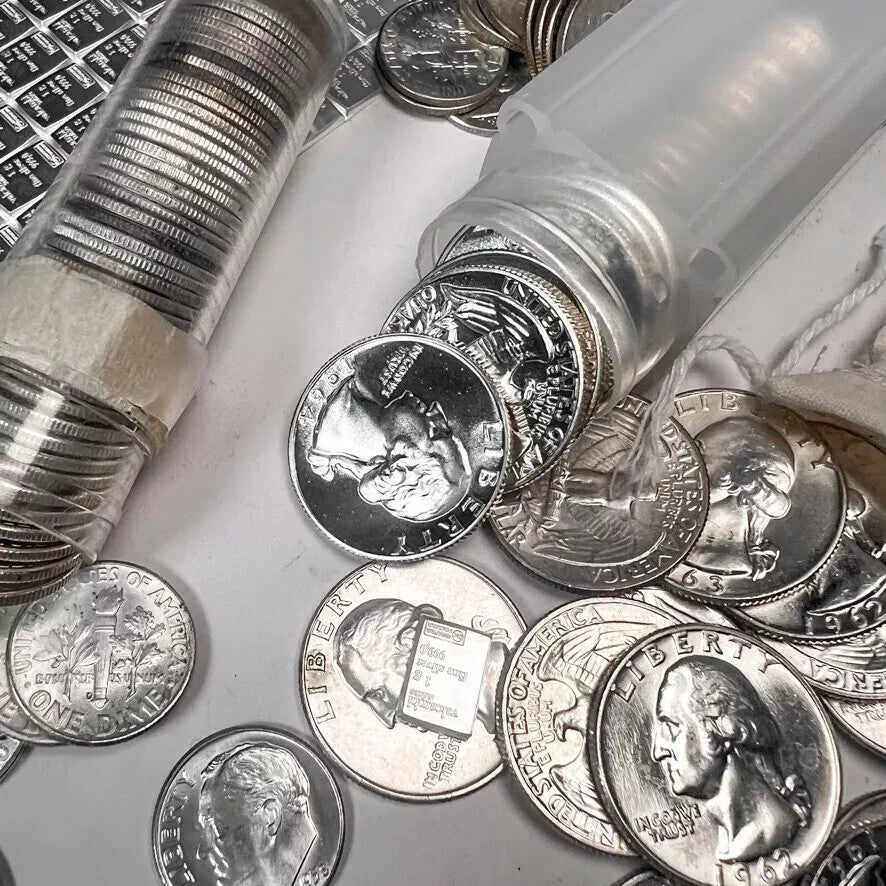 ✯ 1 oz UNCIRCULATED 90% Silver US Coins Bullion Pre-1965✯ UNC BU OLD COIN Lot ✯