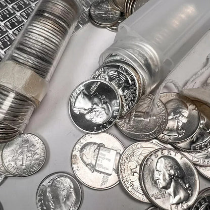 ✯ 1 oz UNCIRCULATED 90% Silver US Coins Bullion Pre-1965✯ UNC BU OLD COIN Lot ✯