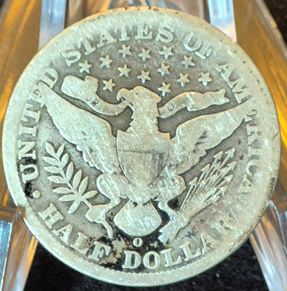 1898 New Orleans Barber Half Dollar 90% Silver 50C Good+ Partial Motto