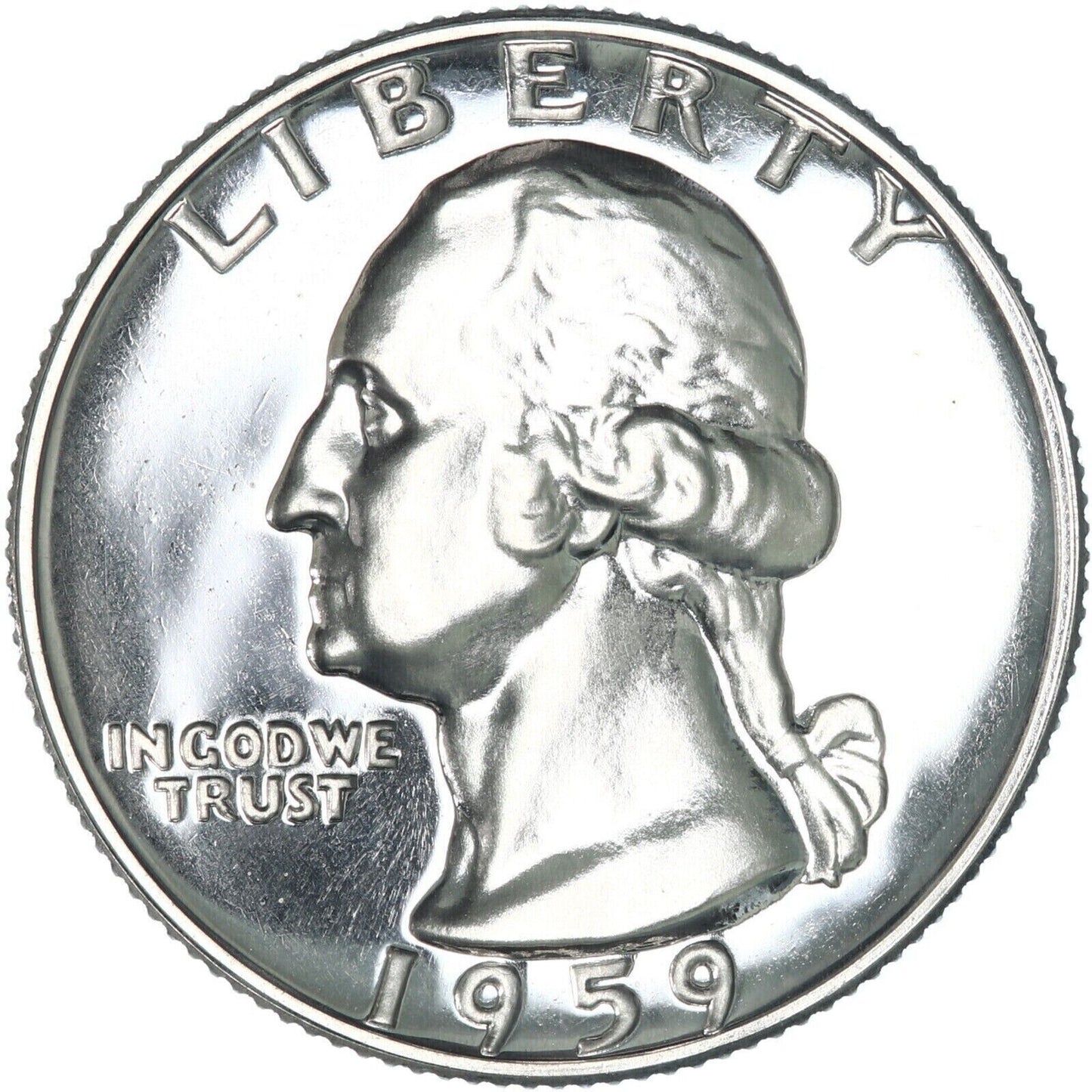 1959 P Washington 90% SILVER Quarter BU UNCIRCULATED Coin From OBW Bank Roll