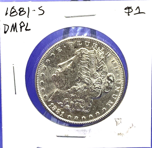 1881-S Morgan 90% Silver Dollar Gem UNCIRCULATED Well Struck DMPL Finish