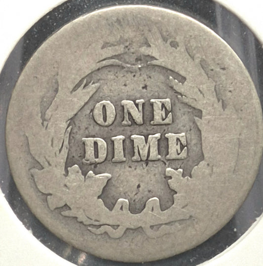 1911 P Barber Dime 🥈90% Silver🥈 About Good Detailed Circulated Condition
