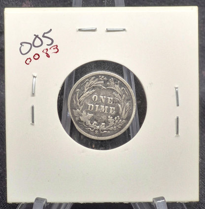 1898 S Barber Dime 🥈90% Silver🥈Finer Detailed Circulated Condition