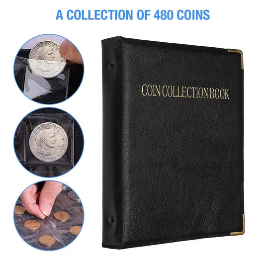 Pocket Coin Collection Album Collection Coin Book High-capacity Coin Holder