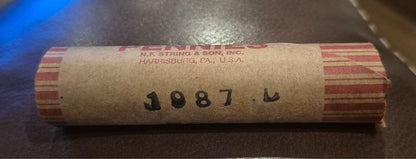 1987 D Memorial BU Brilliant Uncirculated 1C 🔥From OBW Bank Roll🔥