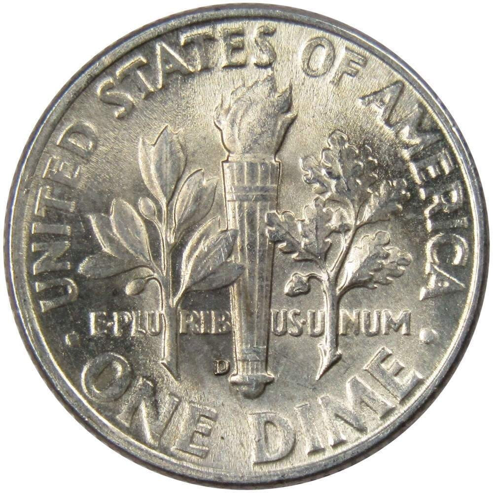 1946 D Roosevelt Dime BU Uncirculated FIRST YEAR Mint State 90% Silver 10c Coin