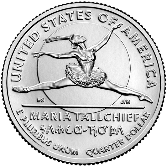 2023 P&D Maria Tallchief American Women Washington Quarters  2 CoinSet Ballerina