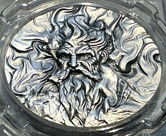 ✅  .999 Silver  2024 Singapore Empedocles Four Elements Fire 1 ozt Medal MS70