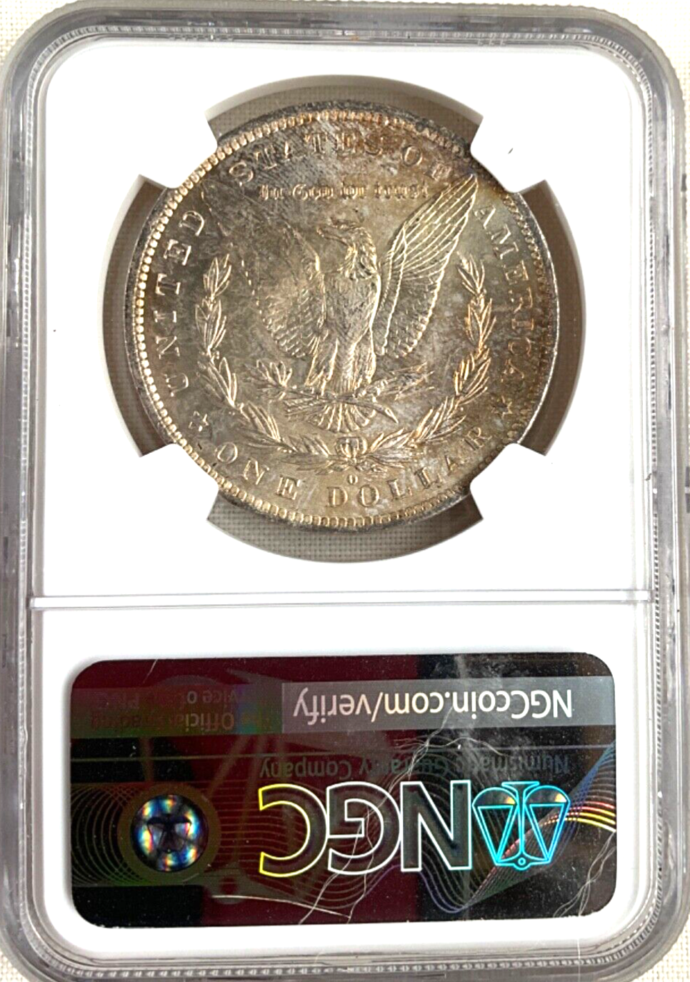 ✅ 1884-O MS64 NGC Morgan Silver Dollar Golden Toned Titan $1 Coin GEM