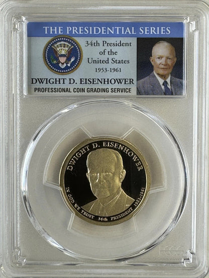 2015 PCGS PR69DCAM $1 Dwight D. Eisenhower Presidential Dollar Coin