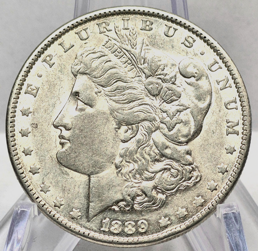 1889 Morgan $1 Dollar 90% Silver Clean Cheeks Very Nice Crisp Details Circulated