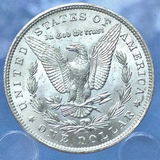 1885-O Morgan 90% Silver Dollar Shiny, Bright, Coin PL MS Features Strong Strike