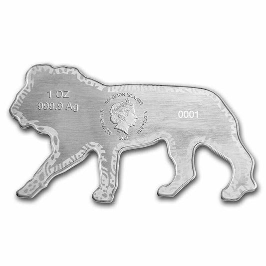 2021 Silver .9999 Animals of Africa: African Lion  + Presentation Box