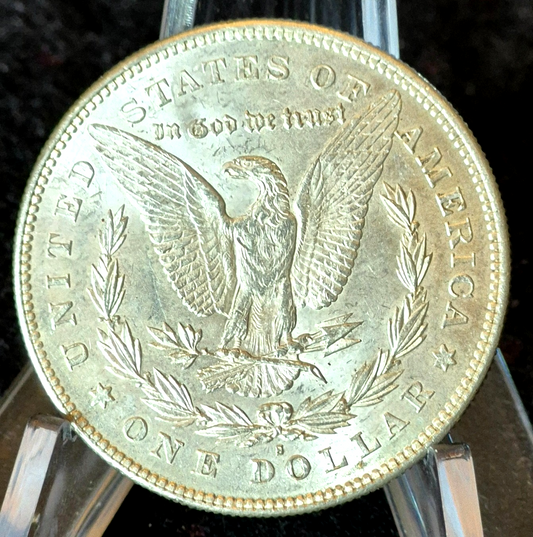 😎1878-S Morgan 90% Silver Dollar Gem Shiny Bright, Well Struck Coin 1st Year $1