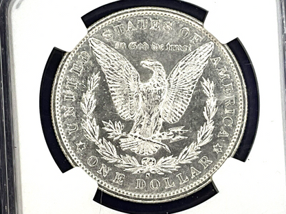 1881 S Morgan Silver Dollar NGC MS63 Brown Scales Label Bright Shiny 90% Coin