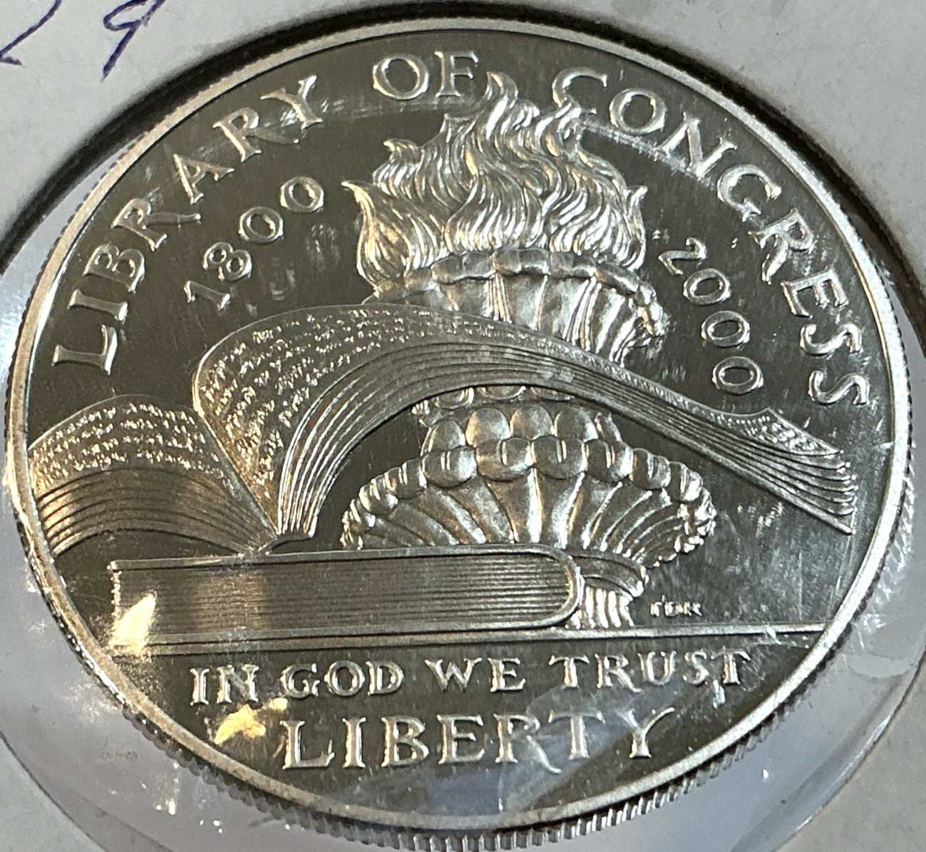 ⭐️  2000-P Library of Congress 90% Silver Dollar Commemorative $1 Coin US Mint