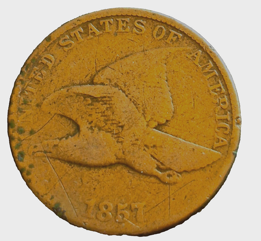 1857 Flying Eagle One Cent Nice Detail Only Minted for 3 Yrs the 1st Small Cent