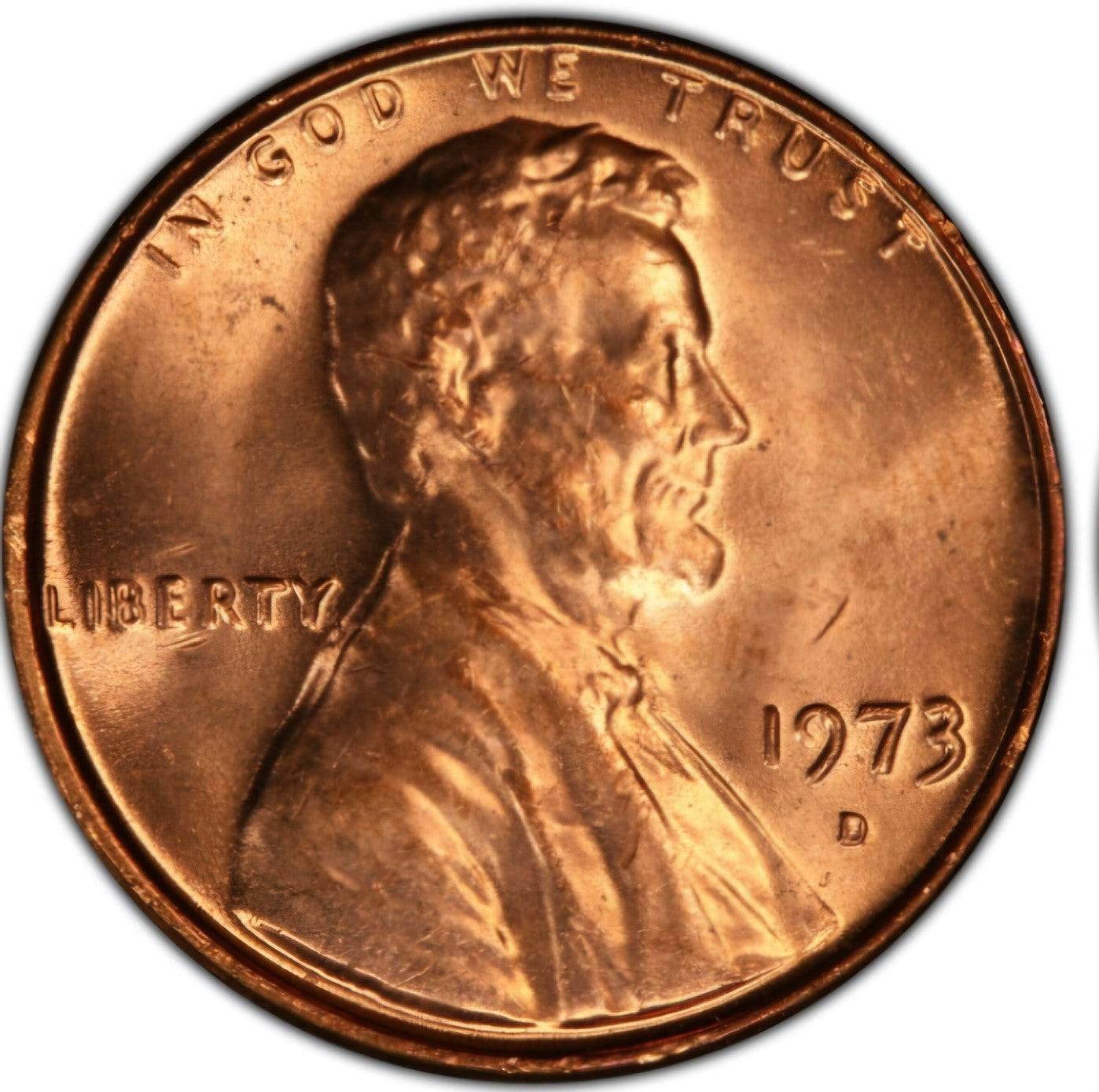 1973 D Lincoln Memorial BU Brilliant Uncirculated 1C From 🔥OBW Bank Roll🔥
