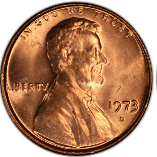 1973 D Lincoln Memorial BU Brilliant Uncirculated 1C From 🔥OBW Bank Roll🔥