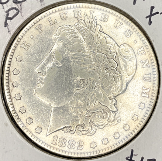 🔥1882 P $1 Morgan Silver Dollar - Sharp Strike Early Date 90% Silver Coin