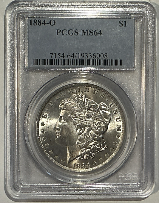 1884-O Morgan Silver Dollar SUPER TONED REVERSE MS64 PCGS Uncirculated $1 Coin