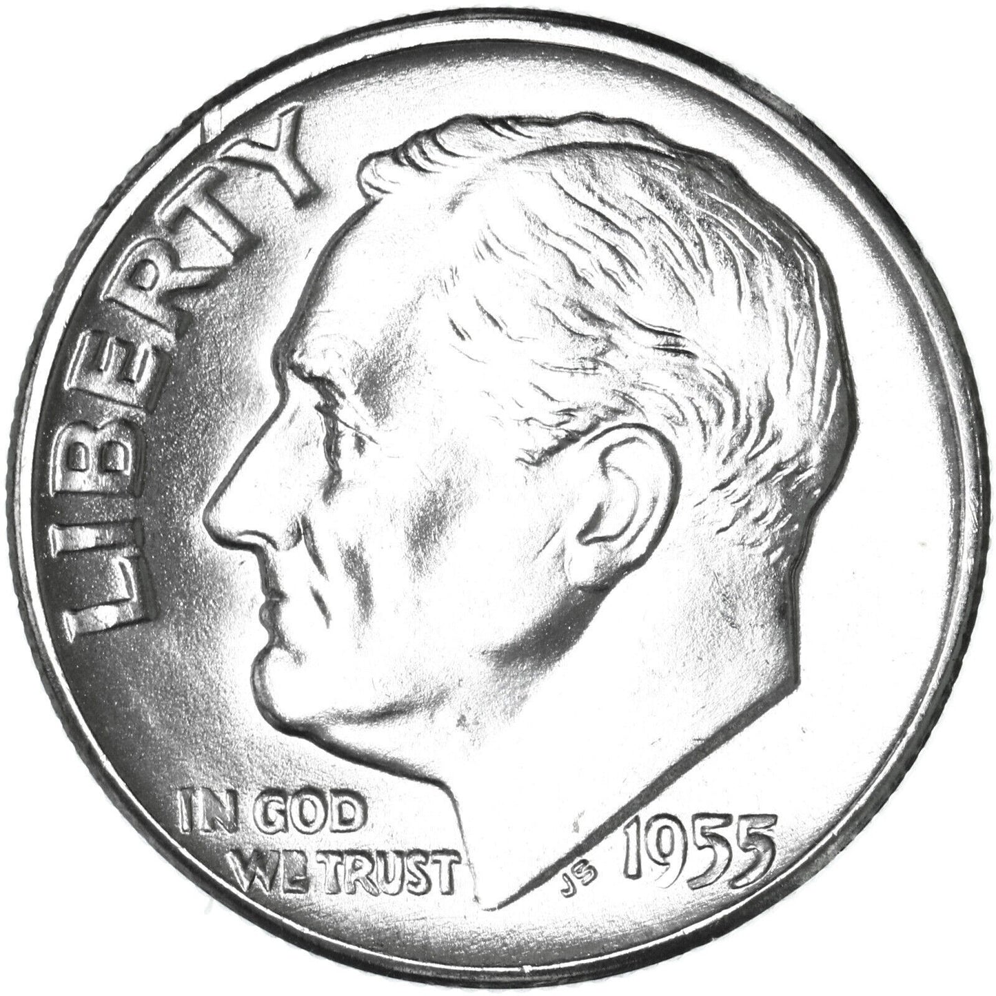 ✅ GEM BU 1955-S Roosevelt Dime 90% Silver UNCIRCULATED 10c Coin From OBW Roll