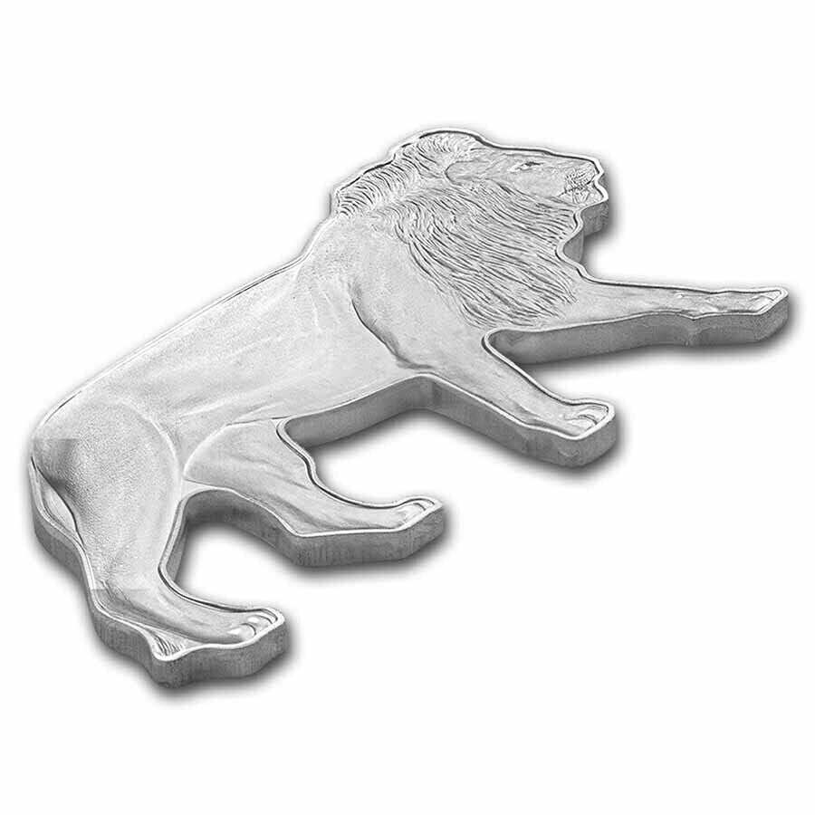 2021 Silver .9999 Animals of Africa: African Lion  + Presentation Box