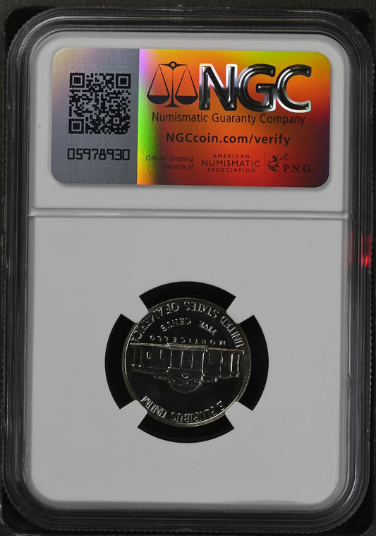 ✅  1957 Proof  Nickel NGC Certified PF 68 Thomas Jefferson Label White House