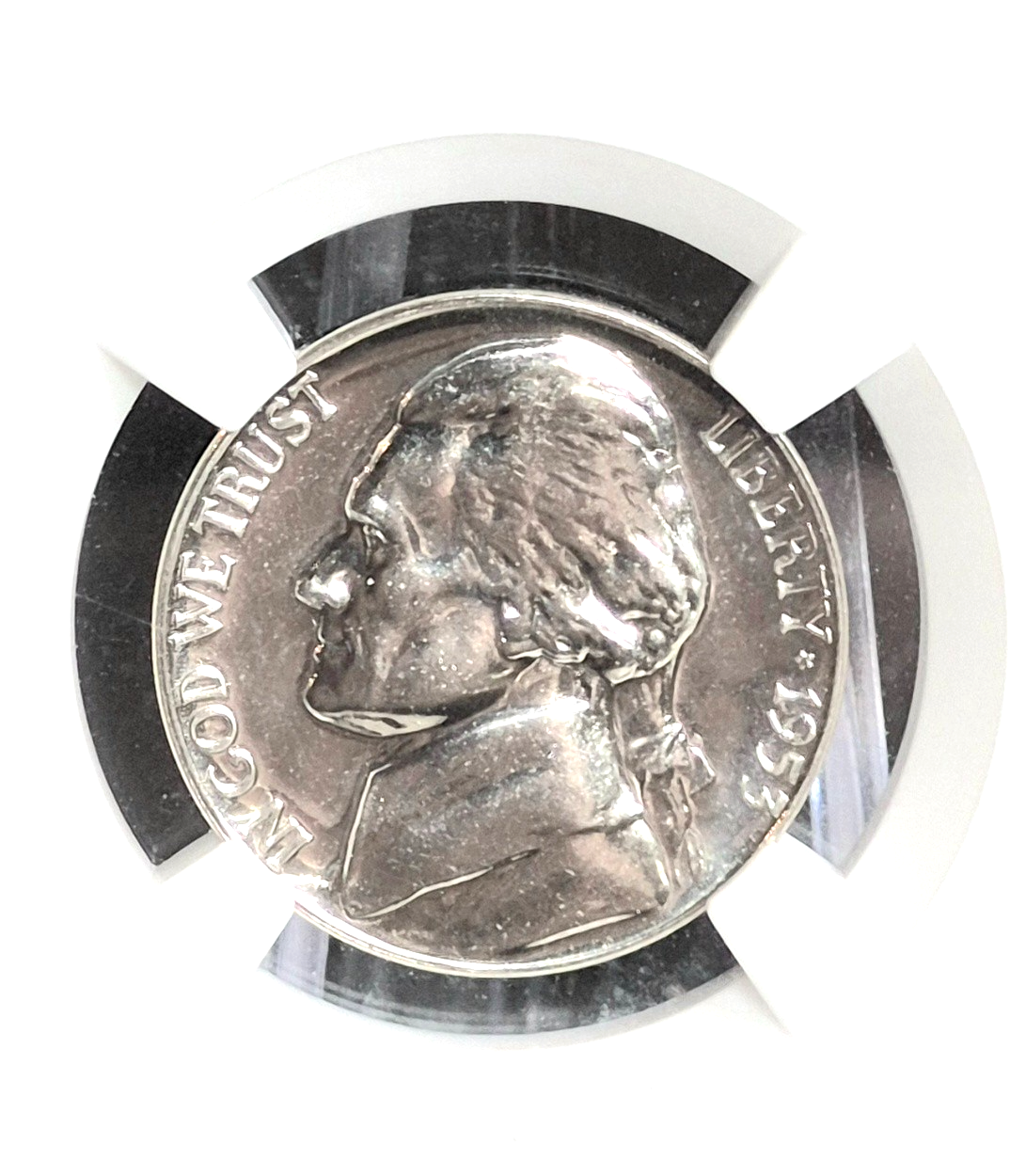 😲 1953 5c PF68 Proof Jefferson Nickel NGC PR68 Ridiculously Nice, Rotated Die