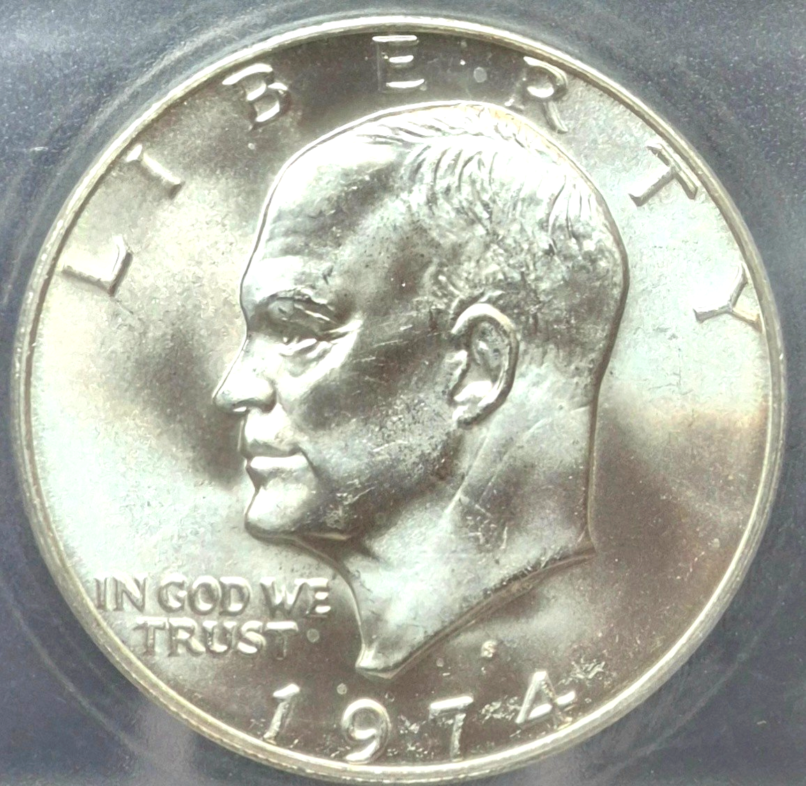 😎1974-S Eisenhower $1 Silver 40% MS67+ ICG 🔥Signed by Ustin Hutto, President🔥
