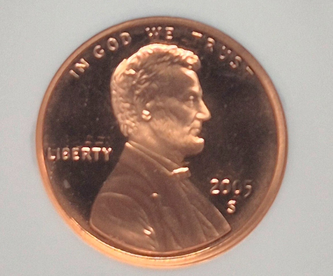 😲 (2) 2005 S Proof Lincoln Cents NGC Grade PF69 RD Red Ultra Cameo 🔥Sequential