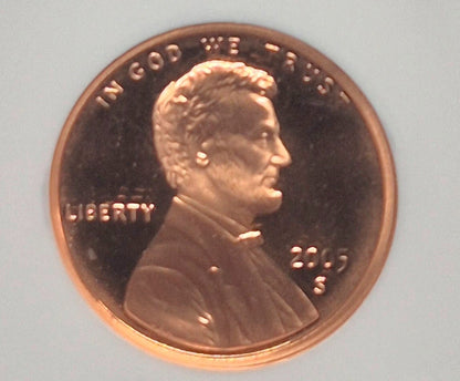 😲 (2) 2005 S Proof Lincoln Cents NGC Grade PF69 RD Red Ultra Cameo 🔥Sequential