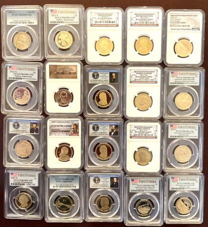 US Dollar $1 PCGS or NGC Graded PROOF COINS PR69 Multi Dates Mint Label 1 Coin🏆