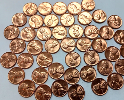 1956 D Lincoln Wheat Cent Choice BU 1c BRILLIANT UNCIRCULATED From OBW Roll