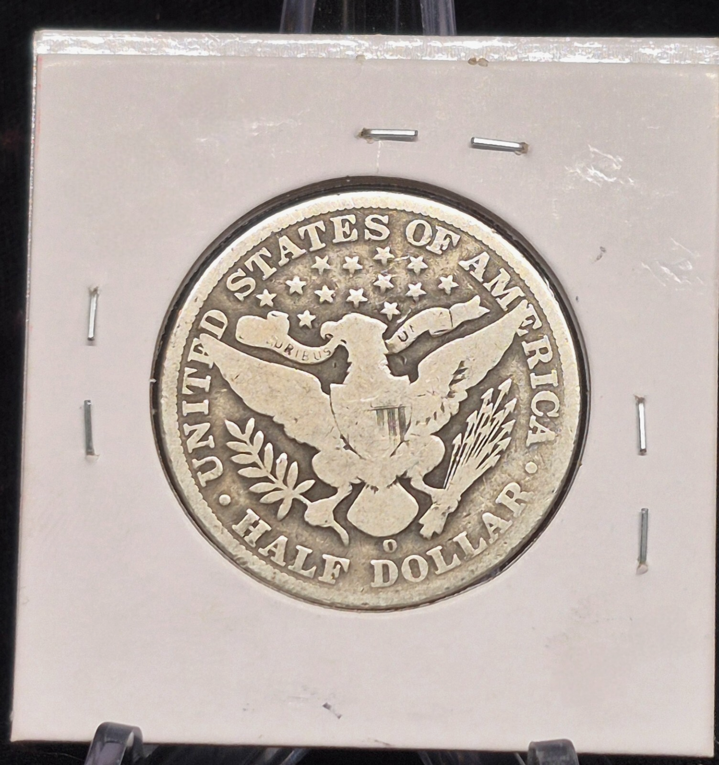 1900 O Barber Half Dollar 90% Silver 50C Circulated Full Rims Partial Motto