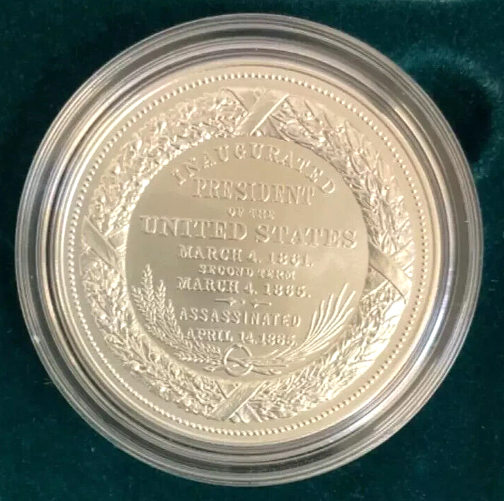 (2023) Abraham Lincoln Presidential Silver Medal .999 Silver 1oz Medal OGP & COA
