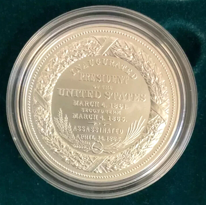 (2023) Abraham Lincoln Presidential Silver Medal .999 Silver 1oz Medal OGP & COA