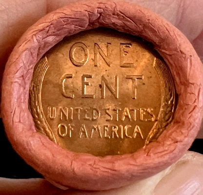 ✅ 1958 P GEM BU Lincoln Wheat Cent from OBW Roll Red Shiny UNCIRCULATED Coin