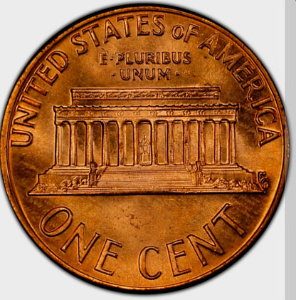 1973 S Lincoln Memorial BU Brilliant Uncirculated 1C From 🔥OBW Bank Roll🔥