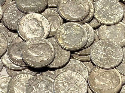✅ 90% Silver💰 Roosevelt Dimes - Random Year - Silver Stacking - Choose How Many