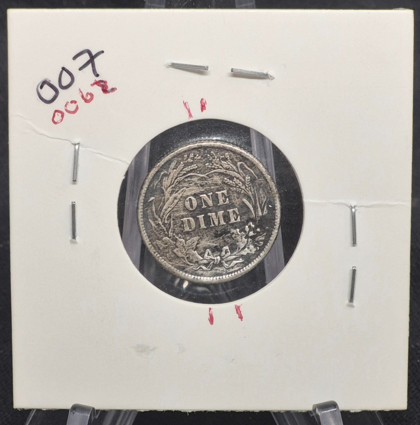1912 P Barber Dime Die Rotation 🥈90% Silver🥈 Fine Details Circulated Condition