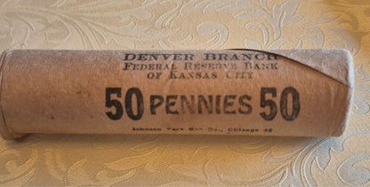 1951 D Wheat Cent BU Brilliant Uncirculated 1C Denver Fed🔥From OBW Bank Roll🔥