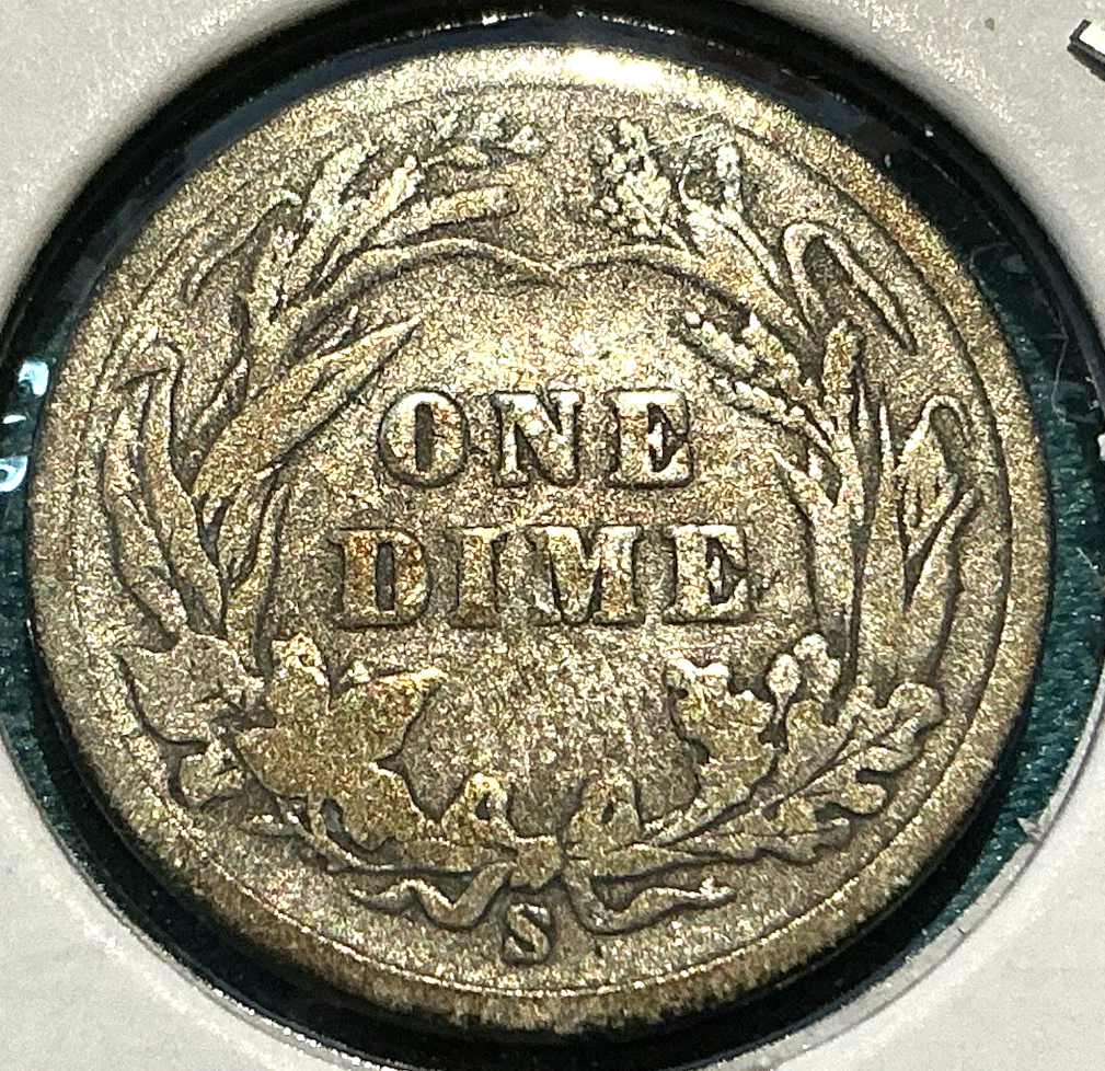 1899-S Barber Dime Scarce  Better Key Date  90% Silver 10c Coin