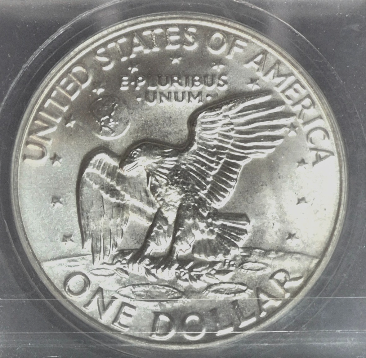 😎1974-S Eisenhower $1 Silver 40% MS67+ ICG 🔥Signed by Ustin Hutto, President🔥