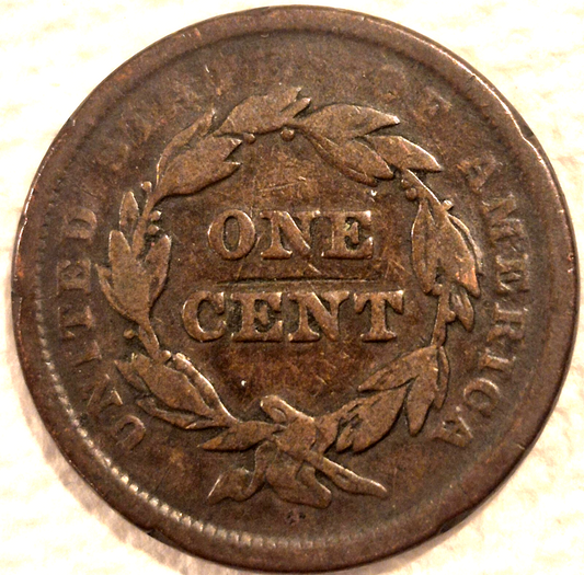1843 Braided Hair Large Cent 🔥Petite Small Letter Head Variety🔥 Nice Details