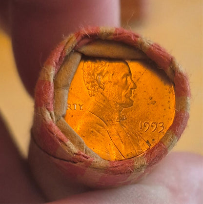1993 P Lincoln Memorial BU Brilliant Uncirculated 1C From 🔥OBW Bank Roll🔥