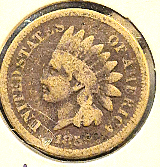 1859 1C Indian Head Cent Highly Collectable First Year Choice  VG-F Features