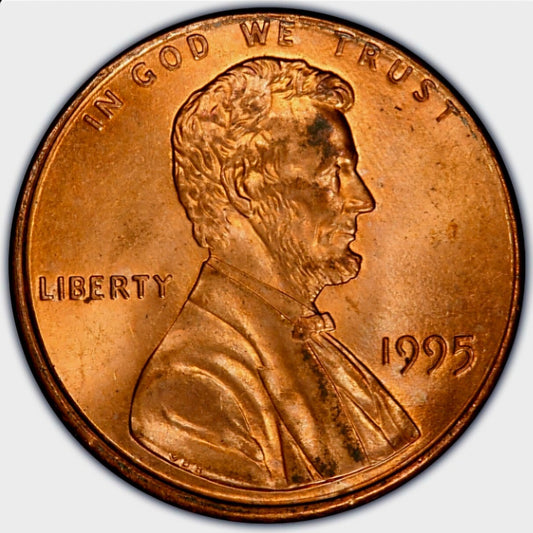 1995 P Lincoln Memorial BU Brilliant Uncirculated 1C From 🔥OBW Bank Roll🔥