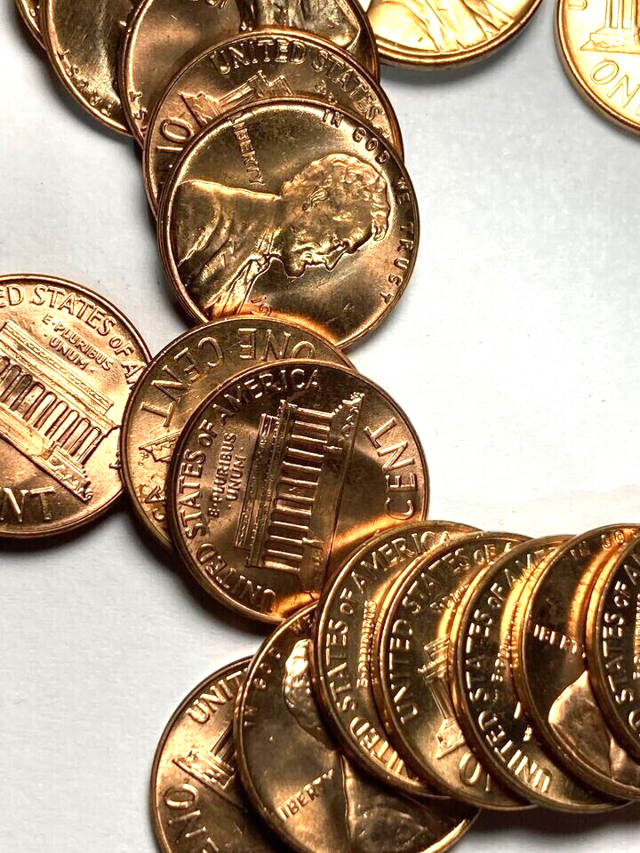 ✅ 1963-P BU GEM BRILLIANT UNCIRCULATED Lincoln Memorial Cent From OBW Bank Coin